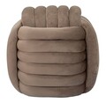 Taburet Softy, Mauro Ferretti, 45x45x45 cm, MDF/catifea din policoton, gri