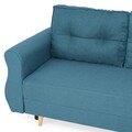 Coltar extensibil cu lada si sezlong interschimbabil, Lecce, L.230 l.76/140 H.90, stofa, albastru