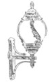 Lampa de exterior, Avonni, 685AVN1206, Plastic ABS, Maro
