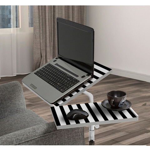 Masuta laptop, sapphire, glen 768, pal, alb negru