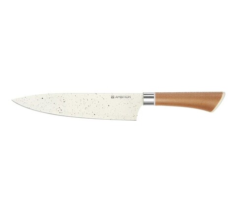 Cutitul bucatarului natural, ambition, 20 cm, otel, maro