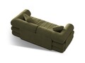 Canapea extensibila 3 locuri, Kemi, Cosmopolitan Design, 206x95x70 cm, catifea, verde
