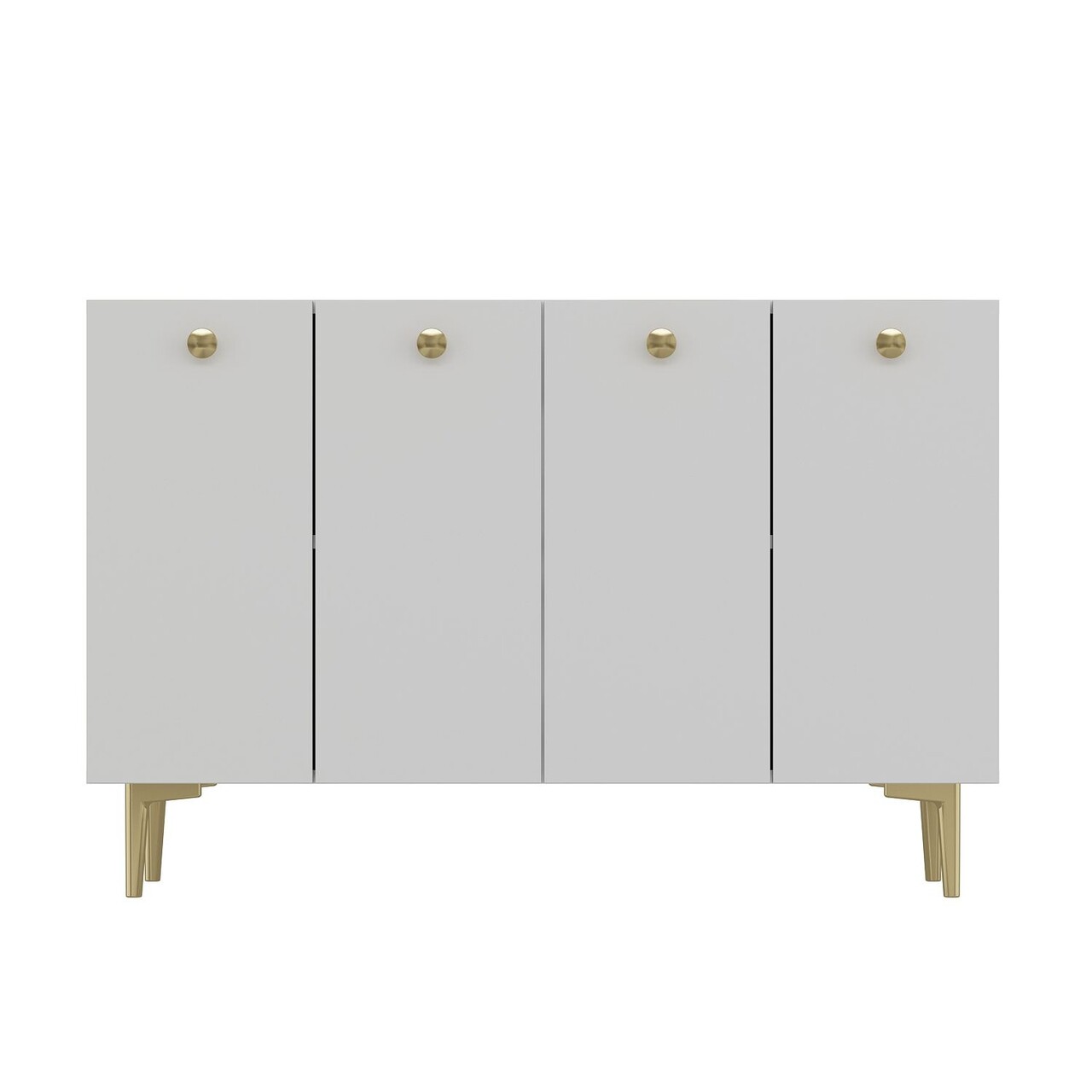 Consola, Hanah Home, Betty, 120x80x29.6 cm, PAL , Alb/Auriu - view 3