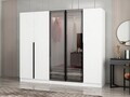 Dulap pentru haine, Hanah Home, Nisa, 225x210x52 cm, Alb