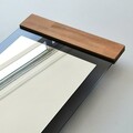 Oglinda Cheval, Neostill, Murano, 50x170x3 cm, Metal, Stejar / Fume