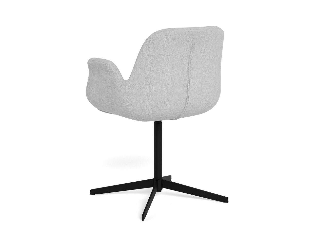 Scaun Beth, Actona, 57.5x55x81 cm, rotativ, poliester/otel, bej nisip - view 3