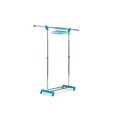 Suport mobil pentru imbracaminte, Super Paco, inox/plastic, albastru