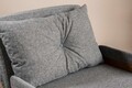 Canapea extensibilă cu 1 loc, Futon, 859FTN2337, Metal , Gri deschis