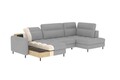 Coltar extensibil stanga 4 locuri ELTAP, LT-40RAQ, Berrto, 306x165x100 cm, lemn/poliester, albastru inchis