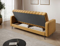 Canapea extensibila 3 locuri ELTAP, Roneyy, 212x89x86 cm, lemn/poliester, mustar