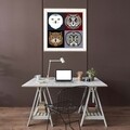 Tablou decorativ T716, Neostill, sticla temperata, 70x70 cm