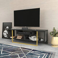 Comoda TV, Retricy, Asal 120, 120x35.2x40.2 cm, PAL, Negru