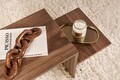 Masuta de cafea, Nordure, Harmony, 80x40x40 cm, PAL, Maro