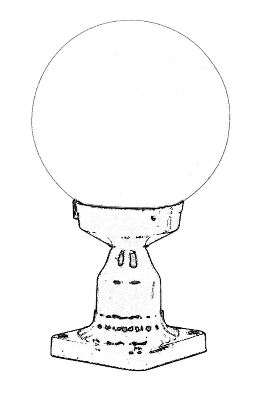 Lampa de exterior, Avonni, 685AVN1149, Plastic ABS, Alb/Negru - 1 | YEO