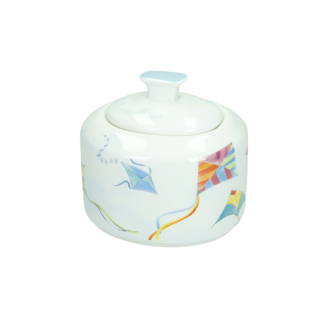 Zaharnita cu capac, Aria, Brandani, 10x9x9.5 cm, portelan New Bone China