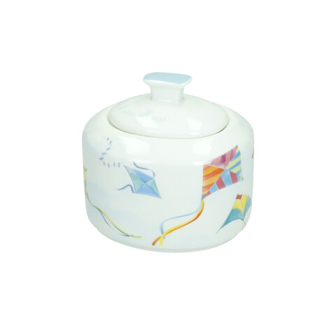 Zaharnita cu capac, Aria, Brandani, 10x9x9.5 cm, portelan New Bone China
