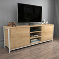 Comoda TV, Retricy, Otis, 140x35.3x50.8 cm, PAL, Stejar alb