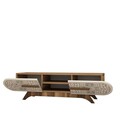 Comoda TV, Hommy Craft, Defne, 145x37x37 cm, PAL, Maro/Crem