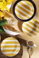 Set platouri servire desert, Hermia, 710KTP3770, Portelan, Galben