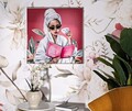 Tablou decorativ Luxury Spa -H, Mauro Ferretti, 82x82 cm, lemn de pin/canvas pictat si lacuit, multicolor