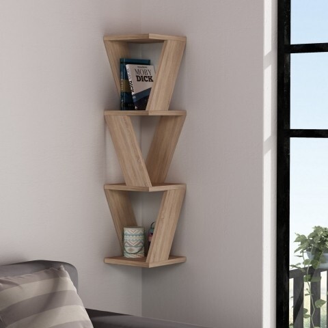 Raft pentru perete, Homitis, Zena – Oak, 22x22x85 cm Homitis