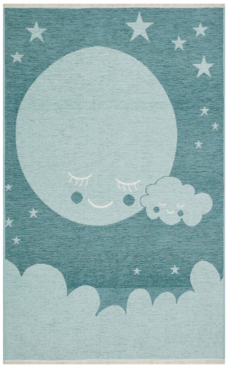 Covor, Nb 02 Blue , 115x180 cm, Poliester, Albastru - 3 | YEO