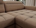 Coltar extensibil dreapta 4 locuri ELTAP, RT-20TOS, Berrto, 306x165x100 cm, lemn/poliester, maro deschis
