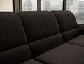 Coltar extensibil stanga 3 locuri ELTAP, LT-22FL, Siber, 270x186x93 cm, lemn/poliester, maro inchis