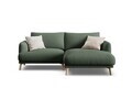 Coltar dreapta 3 locuri, Naomi, Micadoni Home, 200x170x75 cm, tesatura structurata, verde muschi