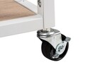Carucior pentru bucatarie, Wenko, Rustico, 80 x 89.5 x 40 cm, metal/mdf, alb/natur