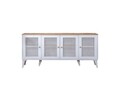 Consola, Wolina, Calvin, 80x180x41 cm, MDF , Alb / Stejar