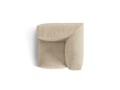 Modul pentru canapea, 1 loc, Martina-120, Micadoni Home, 100x100x75 cm, catifea, bej deschis