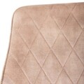 Scaun Satori, Homla, 62x58x79 cm, poliester/metal/MDF, bej