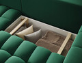Coltar extensibil stanga 4 locuri ELTAP, Bon-07, Bonett, 250x175x92 cm, lemn/poliester, verde inchis