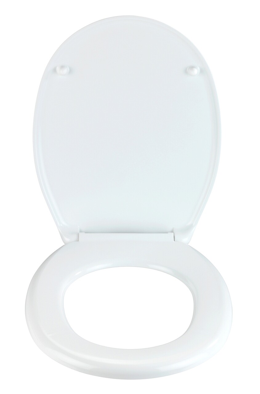 Capac de toaleta cu sistem de inchidere easy-close, Allstar, Tucson, 35 x 44.5 cm, duroplast, alb