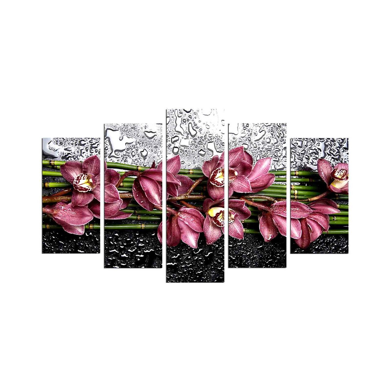 Tablou decorativ MDF, 5PMDF-57, 20 x 60 cm, Multicolor — imaginea 2