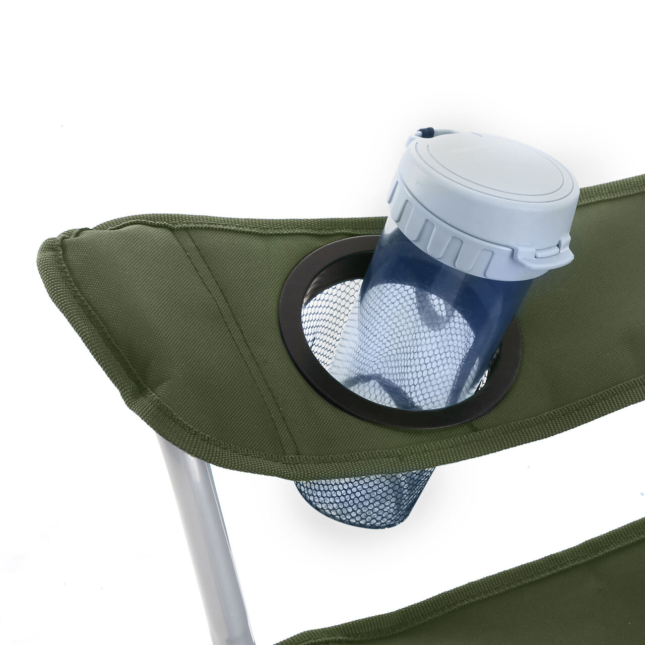 Set 2 scaune pliabile pentru camping, Songmics, 84x52x81 cm, max 120 kg, tesatura Oxford 600D/otel, verde - view 4