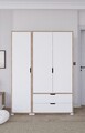 Dulap pentru haine, Miwood, Nisan 1600-019, Nuc deschis
