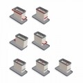 Organizator pentru chiuveta Tidytex, Metaltex, 24x13x14 cm, plastic, gri