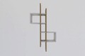 Raft de perete, Asse Home, Emse, 53.8x108x19.6 cm, Stejar Safir / Alb