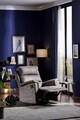 Fotoliu cu recliner, Niron, Joyful TV, 80x105x80 cm, Gri