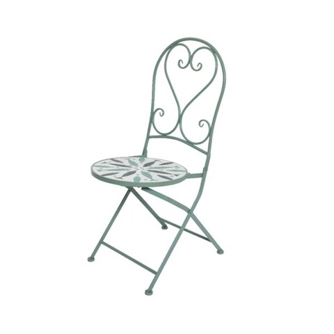 Scaun pentru gradina volos, decoris, 46x39x93 cm, fier