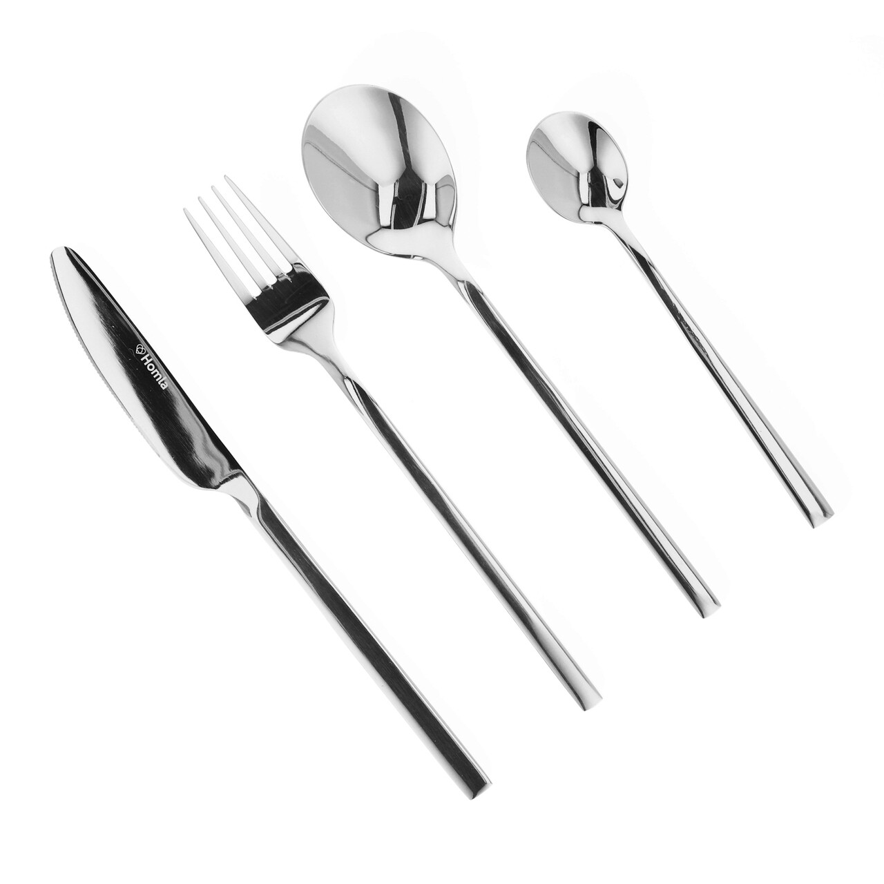 Set tacamuri 24 piese Aperi, Homla, inox tip 430, argintiu - 1 | YEO