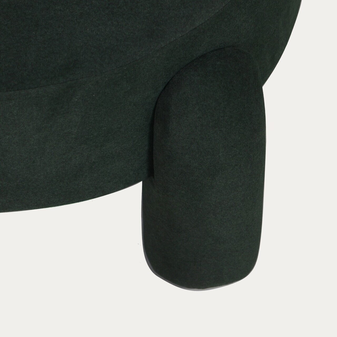 Taburet Ollera, Homla, 65x36 cm, MDF/poliester, verde inchis - view 6