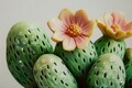 Tablou decorativ Cactus Jar -H, Mauro Ferretti, 40x40 cm, canvas/lemn de pin/plastic, multicolor