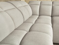 Coltar extensibil stanga 4 locuri ELTAP, LT-18ROY, Falconn, 258x208x107 cm, lemn/poliester, bej deschis