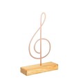 Decoratiune, Note, 20x40x4 cm, Metal, Cupru