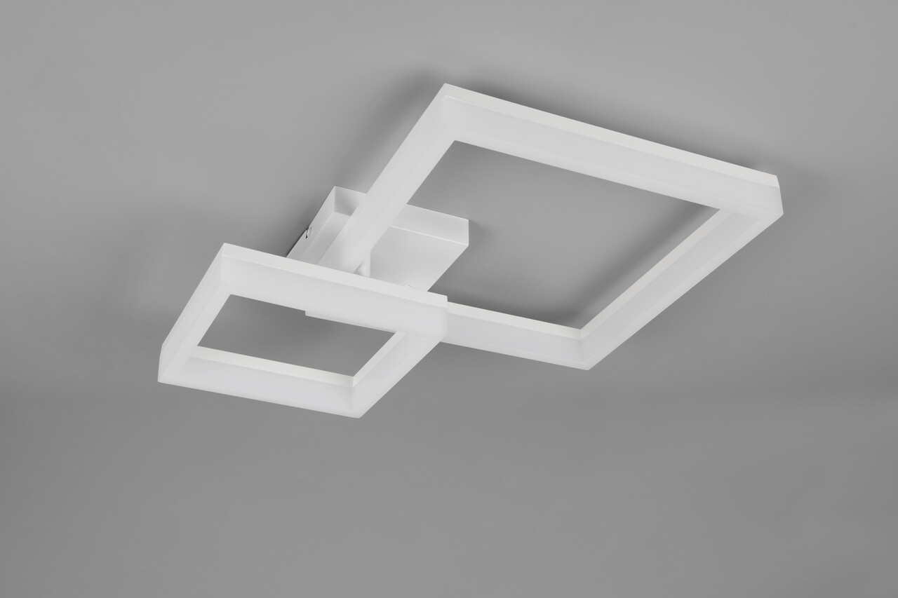 Plafoniera Camino, RL, 62x46.5x12.5 cm, 22W, 1x SMD LED, plastic, alb mat - 1 | YEO