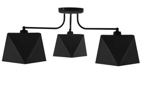 Lustra adamant, helam, 75 x 41 cm, 3 x e27, 60w, negru