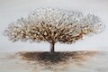 Tablou decorativ Tree Alluminium -A, Mauro Ferretti, 120x80 cm, canvas pictat manual, multicolor